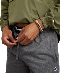 Pantalones Cortos Bermuda de Algodón Gris para Hombre, Cintura Elástica, Casuales, con Bolsillos Laterales, Tejido de Punto Transpirable - Product Image 4