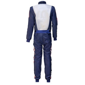 Combinaison de Karting Respirante Grande Taille de Haute Qualité avec Design par Sublimation, Col Montant, Manches Longues et Fermeture Éclair Étanche - Product Image 2