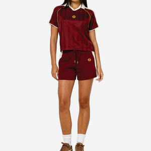 قميص رياضي نسائي مخصص بتقنية التسامي، قميص تدريب قصير الأكمام قابل للتنفس، ملابس الشارع والكاجوال، قميص كرة القدم الأمريكية - Product Image 6