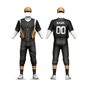 Latest Design New Style Baseball Uniform Premium Quality Solid Color Baseball Uniform For Online Sale Sports Jerseys - Product Image 5