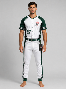 Premium Custom Baseball Uniform Breathable <b>Athletic</b> Baseball Jersey And Pants Designed For Maximum Comfort Flexibility - Product Image 6