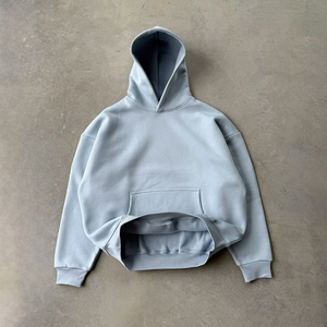 Conjunto Deportivo Clásico Holgado de Gran Tamaño, Sudadera de Manga Larga de Felpa de Algodón de 500 g/m² y Pantalones Deportivos Holgados con Bolsillos Laterales - Product Image 3