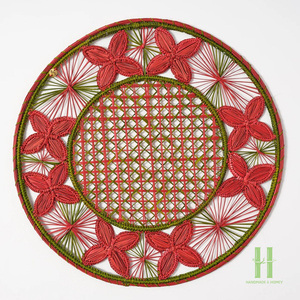 2026 New Design Handmade Cotton Rope Placemat Boho Style Round Table Mat Eco-friendly Heat Insulation Plate Pad <b>Coaster</b> <b>Set</b> - Product Image 4