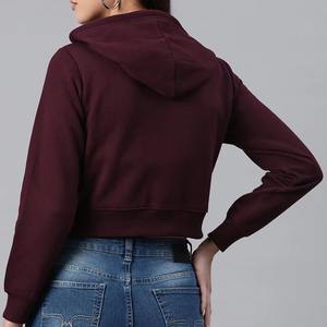 Sudadera Corta Casual con Cuello Alto, de Forro Polar Estampado de Alta Calidad, Transpirable, Diseño Único sin Forro, Ropa Urbana de Invierno, con Logotipo Frontal - Product Image 3