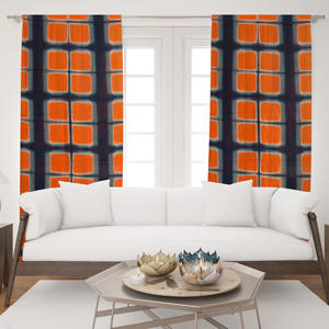 Rideau imprimé tie-dye coloré en coton doux pour appartement, villa, complexe hôtelier - Fabricant en gros Inde - Product Image 1