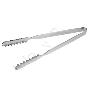 Accessoires de cuisine en acier inoxydable robuste fête salade pince serveur de nourriture mini pince à glace pince à glace en acier inoxydable - Product Image 1