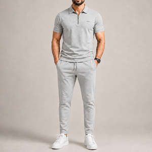 Conjunto Deportivo de Verano de Alta Calidad con Estampado Personalizado, Secado Rápido, Transpirable, Ligero, con Cierre de Cremallera, Pantalones Jogger y Polo de 2 Piezas - Product Image 6