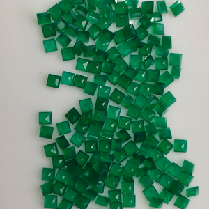 พลอยออนิกซ์สีเขียวธรรมชาติ 3.5 มม. ทรงสี่เหลี่ยมเจียระไนแบบสเต็ปคัท คุณภาพดีที่สุด พลอยเม็ดเดี่ยวสำหรับทำเครื่องประดับ ผลิตภัณฑ์จากเรดเมาน์เทนเจมส์ - Product Image 4