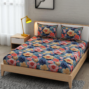 Sábanas de Lujo con Estampado Digital 7D Nature |   Tela con Sensación de Algodón Suave |   Elegante Juego de Ropa de Cama con Estampado de Paneles |   Decoración para el Hogar de 3 Piezas de Primera Calidad - Product Image 1