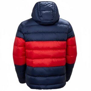 New Top Arrival Custom Design Men's High Quality Navy Blue And <b>Red</b> Down Puffer <b>Jackets</b> Breathable Hooded Bubble <b>Jackets</b> Outwears - Product Image 5