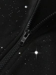Quick Dry Sustainable Men Rhinestone <b>Hoodie</b> anti-wrinkle design <b>soft</b> material high demanding oem service Men Rhinestone <b>Hoodie</b> - Product Image 3