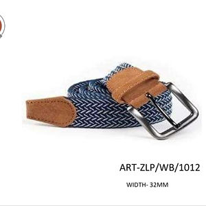 Cinturón Unisex FHS de 35 mm, Tejido de Poliéster Elástico, Hebilla de Aleación Personalizada de la Mejor Calidad, Correa de Cuero Genuino, Diseño Moderno - Product Image 1