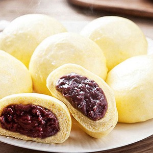 [MILWON] Panecillo al Vapor de Calabaza Dulce, Suave y Masticable, con Relleno de Frijol Rojo, para la Hora del Té, Merienda y Postre - Product Image 3