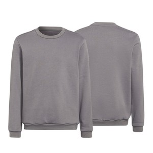 Sweat-shirt Harry Johnson Production gris uni en mélange de coton tricoté à manches longues coupe classique décontracté respirant séchage rapide automne - Product Image 3