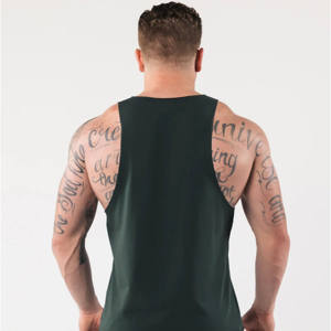 Custom <b>Men's</b> <b>Stringer</b> Tank Top Gym Fitness Bodybuilding <b>Vest</b> Quick Dry Sleeveless O-Neck 3D Embroidery - Product Image 3