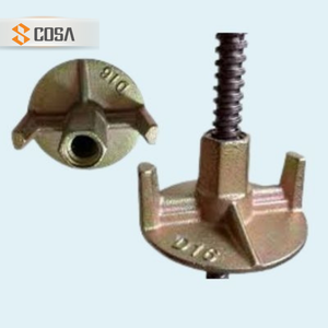 Tuerca de mariposa roscada COSA para encofrado de hormigón de acero industrial para edificios de oficinas con soporte técnico en línea - Product Image 3
