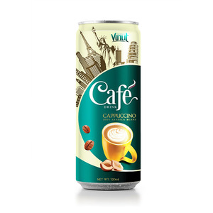 Boisson au café premium saveur cappuccino en canette aluminium 320ml 100% Arabica VINUT pour l'importation en gros et l'hôtellerie-restauration - Product Image 1