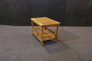 Modern Wooden <b>Stool</b> Handmade Minimalist Design Solid Teak Wood Home Furniture <b>Bathroom</b> Living Room Apartment Use Model ST003 - Product Image 3