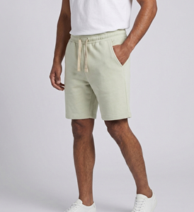 Shorts de sport pour hommes en molleton de laine respirant, tissé, taille mi-haute avec cordon de serrage - Couleurs et logos personnalisables - Product Image 2