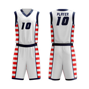 Derniers modèles d'uniformes de basketball d'été, écologiques, faible MOQ, personnalisez votre tenue de sport pour équipe, en vente en ligne - Product Image 1