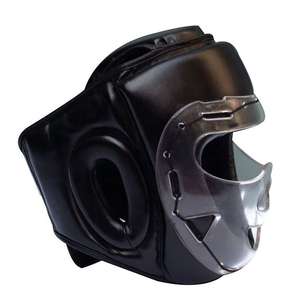 Casque de boxe en cuir PU brillant réglable, nouveau design, équipement d'entraînement de combat, casque de compétition pour adulte, prix d'usine - Product Image 5