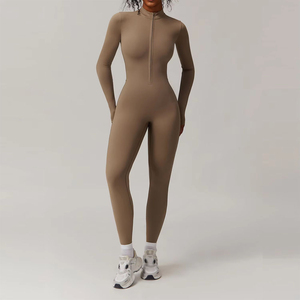 Ensemble de vêtements de sport pour femme, 2 pièces, coupe ajustée, veste à manches longues, course à pied, extérieur, vêtements de sport, cordon de serrage, évacuation de l'humidité - Product Image 5