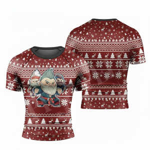 เสื้อรัดกล้ามเนื้อแขนสั้นสำหรับกีฬาฤดูร้อนประสิทธิภาพสูงสำหรับยิวยิตสู คาราเต้ ต่อสู้ ชกมวย MMA BJJ - Product Image 6