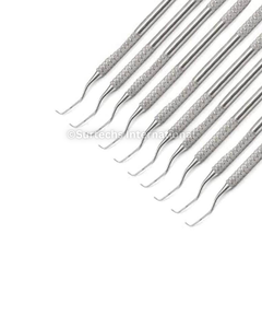 Sonde d'exploration dentaire Surtechs # Ensemble de 5 instruments dentaires manuels à double extrémité, 12 pièces, en acier inoxydable de qualité allemande - Product Image 2