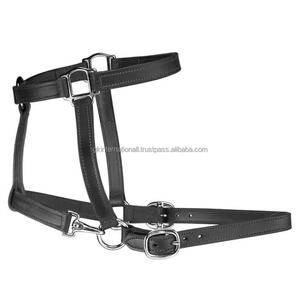 Licol de cheval en cuir véritable marron noir et havane classique sur mesure de qualité supérieure chez un fabricant de gros - Product Image 5