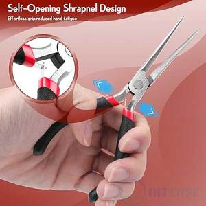 Needle Nose Long Nose <b>Pliers</b> Serrated Jaw Stainless Steel Jewelry Making Tool Wire Bending <b>Small</b> Object Gripping Precision - Product Image 5