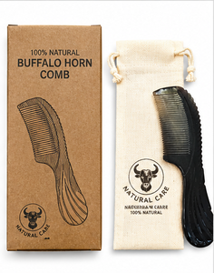 Natural Craft Custom Handmade Buffalo Horn Comb OEM Private Label Natural Hair <b>Beard</b> Comb Premium Export Quality Manufacturer - Product Image 5