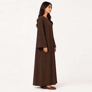 Fournisseur indien : Élégante Abaya pour femmes musulmanes, robe longue à manches longues, modeste, pour la prière et l'usage quotidien, en vente. - Product Image 4