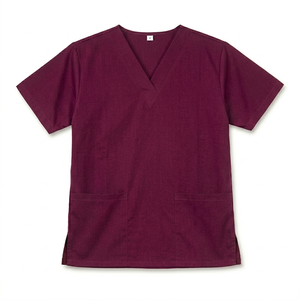 Unisex Premium Woven Jersey Needle-Detectable Matte <b>Scrub</b> <b>Sets</b> for Hospital Use - Product Image 2
