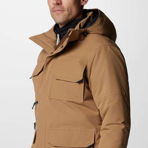 เสื้อโค้ทขนเป็ดผู้ชายสำหรับฤดูหนาว ขายตรงจากโรงงาน ปิดซิป มีกระเป๋า แขนยาวเต็มตัว - Product Image 6