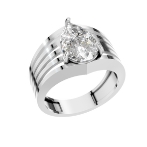 Anillo de Compromiso de Oro Sólido de 14K con Diamante Brillante en Forma de Pera, Certificado por IGI, para Boda y Joyería de Moda - Product Image 1