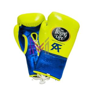 Guantes de Boxeo de Piel de Vacuno de Primera Calidad, Fabricación de Fábrica, Tendencia Superior, Sin Boxeo No Hay Vida, Ideales para Entrenamiento de Sparring en el Gimnasio - Product Image 1
