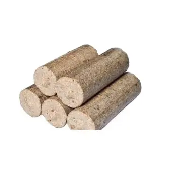 Eco Friendly Ruf Briquettes Wood Chips Waxed Wood Briquettes 10kg packaging DIN Wood Chips and Firewood for Sale