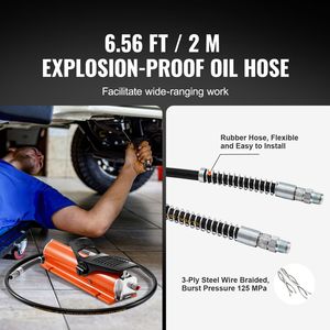 Pompa Idraulica ad Aria 10.000 PSI con Serbatoio da 0,18 Galloni, Uscita Olio NPT 3/8, Ingresso NPT 1/4, Pompa Idraulica a Pedale con Scocca Metallica - Product Image 3