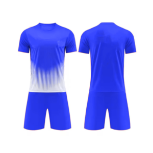 Maillot de football à manches courtes pour homme, dégradé rouge, col rond, polyester respirant, vêtements de sport pour toutes les saisons - Product Image 3