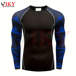 2-Piece Compression Sportswear <b>For</b> MMA & Boxing Custom Sublimation Available Best Quality Shirt And <b>Leggings</b> Set - Product Image 3