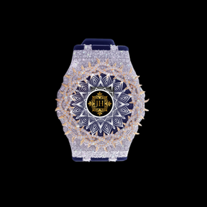 Reloj HipHop hecho a mano con diamantes Moissanite VVS para unisex, totalmente personalizable, de alta calidad con correa de caucho al mejor precio. - Product Image 3