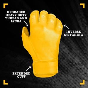 Gants de frappeur de Baseball en cuir professionnel doigt complet respirant antidérapant unisexe personnalisable en gros usine bas prix nouveau - Product Image 5