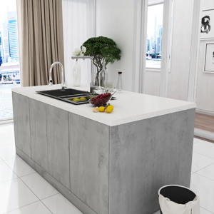 JY Project Customized Vietnam Manufacturer European Frameless Modular Hardwood Kitchen Cabinet <b>Hinge</b> Marble Top RTA Eco-Friendly - Product Image 6