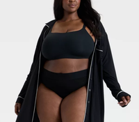 Großhandel Übergröße Damen Low-Rise Bodyshaper Bauchkontrolle Tanga Atmungsaktive Gestrickte Umweltfreundliche Nahtlose Po-Lifting-Höschen
