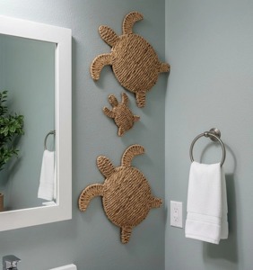 <b>Tortoise</b> Wall Decor Rattan Handmade Woven Turtle Wall Hanging For <b>Home</b> Living Room Bedroom Balcony Boho Rustic Interior Styling - Product Image 6
