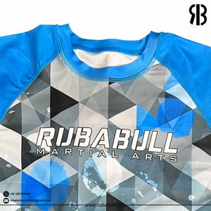 Camiseta de Compresión Corta Sublimada Personalizada Rubabull para Entrenamiento de Artes Marciales, Transpirable, UPF50+, Antibacteriana - Product Image 5