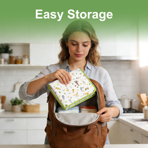 Protège-matelas imperméable en coton à imprimé animal, lavable et réutilisable, pour bébé, tout-petit et enfant - Product Image 4