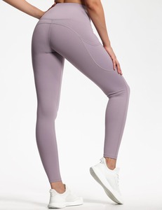 Pantalones de Yoga de Cintura Alta a la Moda para Mujer, Leggings Elásticos con Patrón Sólido para Entusiastas del Fitness con Estilo - Product Image 2