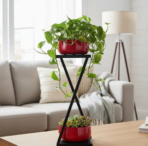 Outdoor Wrought Iron Plant Stand Flower Planter Rack Flowers Display Holder Shelf Rack at Cheapest Price - Product Image 2