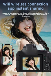 กล้องดิจิตอลหน้าจอสัมผัส กล้องถ่ายภาพสำหรับเดินทาง 7200W 4K กล้องสำหรับนักเรียน CMOS ซูมออปติคอล ระบบภาพอิเล็กทรอนิกส์ - Product Image 6